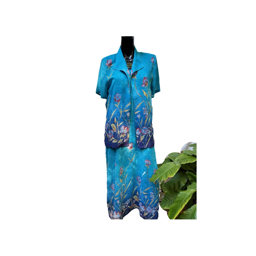 Adolfo Collection dress‎ with matching jacket small